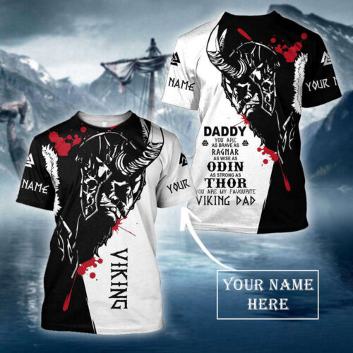Stylish Vikings Dad 3D All Over Printed Shirts for Men & Women