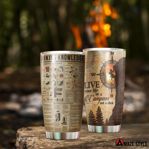 SUN Tumbler 20 Oz SU240302: Hiking Knowledge to Live Your Life by a Compass