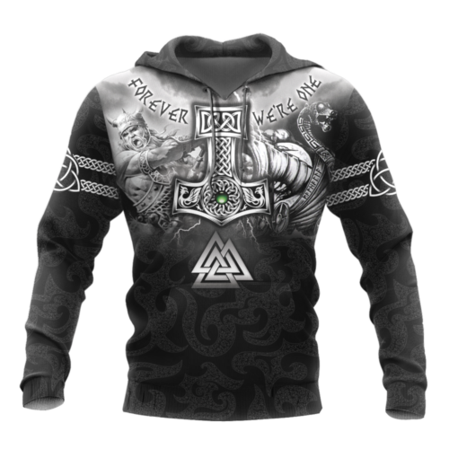 Unleash Your Inner Viking with the Hammer of Thor Hoodie: Norse-inspired Style!