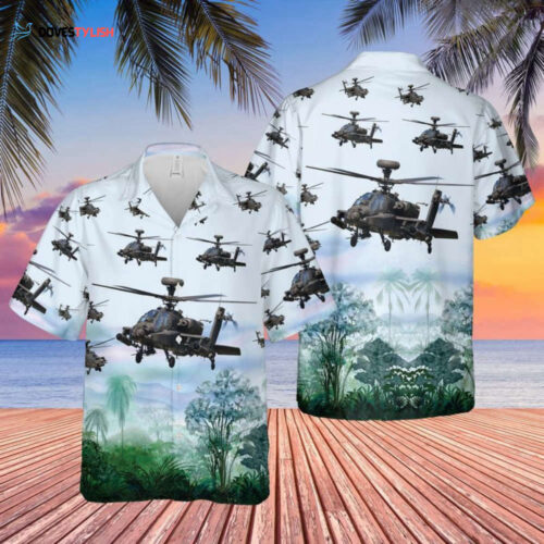 US Army Bell UH-1 Huey Hawaiian Shirt: Patriotic Military Fashion