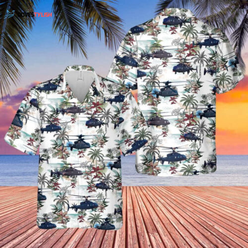 Authentic US Army Bell UH-1 Huey Hawaiian Shirt – Military-Inspired Style