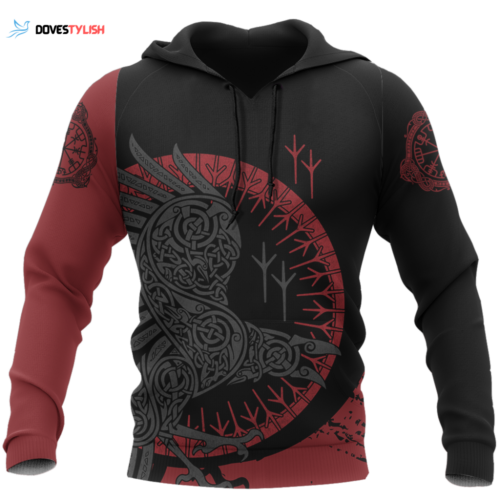 Viking Raven Pullover: Stylish & Warm Nordic Sweater for Men – Shop Now!