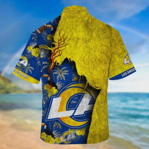 NFL Los Angeles Rams Tropical Best Gift For Fans Hawaiian Shirt Men & Women Aloha Shirt