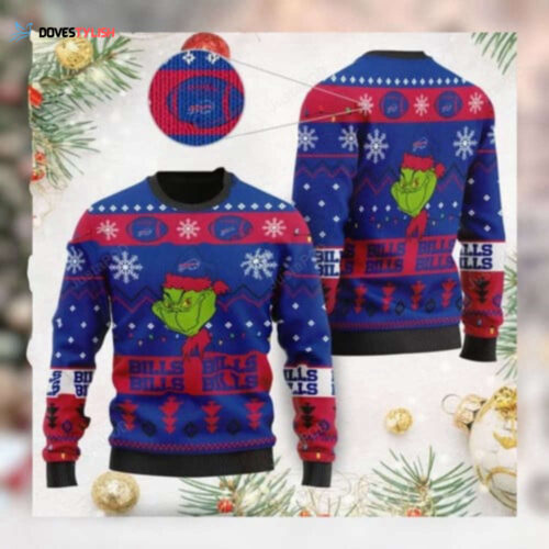 Buffalo Bills Grinch Ugly Christmas Sweater – All Over Print Sweatshirt
