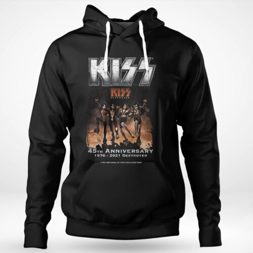 Fan Art Kiss Rock Band Destroyer 45th Anniversary 19762021 Shirt Hoodie