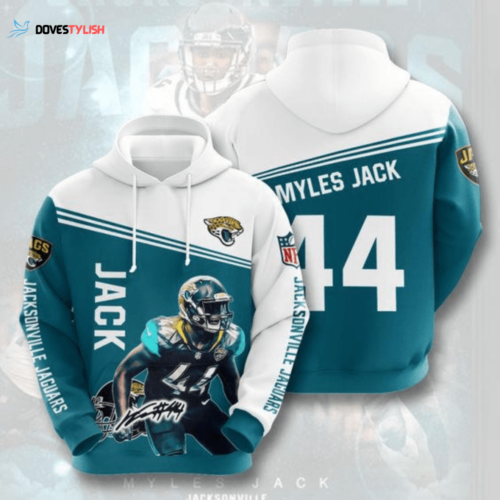 Shop Jacksonville Jaguars Myles Jack 776 3D Hoodie – NFL AOP Zip Hoodie & Shirt