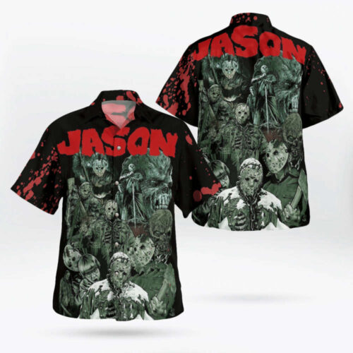 Jason Horror Characters Movie Hawaiian Shirt