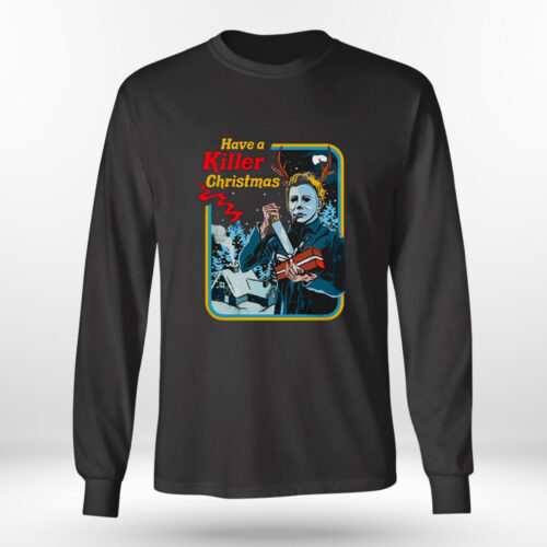 Killer Christmas: Michael Myers Shirt – Funny Horror Movie Classic Sweatshirt Tank Top Ladies Tee