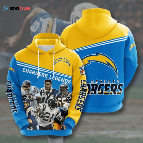 Los Angeles Chargers 3D AOP Hoodie – Official NFL USA Sport Shirt