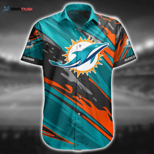 Miami Dolphins Logo Hawaiian Shirt NFL