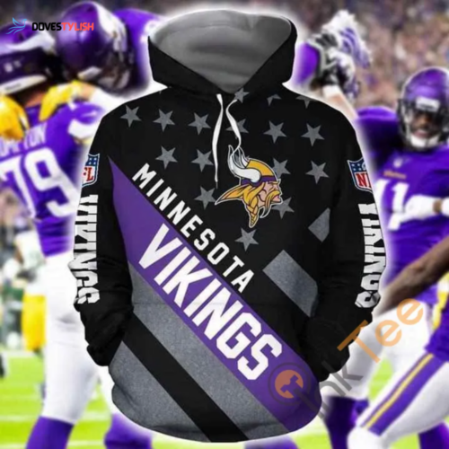 Minnesota Vikings NFL Hoodie 3D AOP Shirt – Perfect for Vikings Lovers
