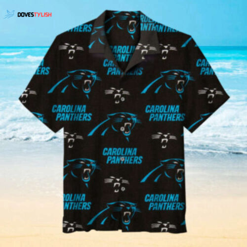 NFL Carolina Panthers logo Hawaiian shirt for man & women