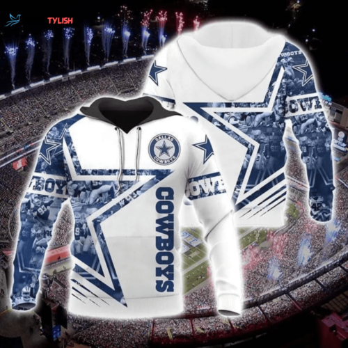 NFL Dallas Cowboys 3D Hoodie AOP Shirt: Perfect for Diehard Cowboys Fans!