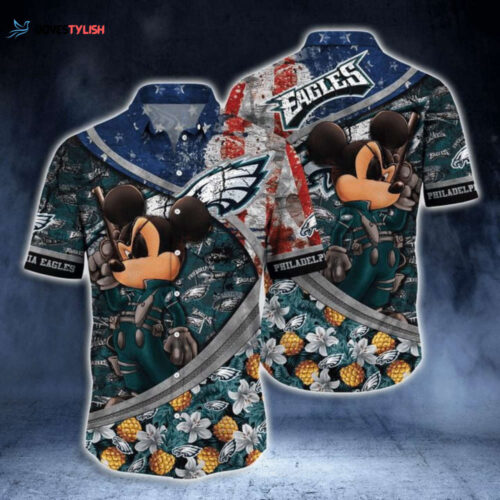 NFL Philadelphia Eagles Mickey Mouse Hawaiian Shirt – Men & Women Aloha Wear
