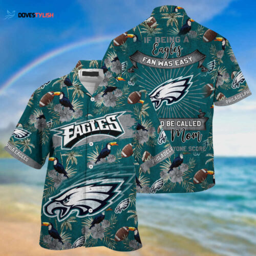Philadelphia Eagles NFL Summer Hawaiian Shirt And Shorts Sporty Mom Lets Everyone Score