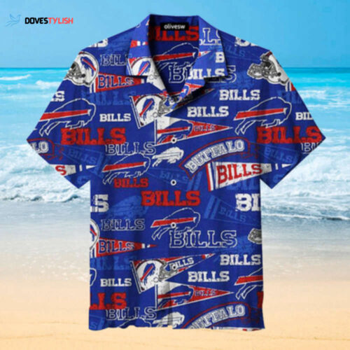Retro Buffalo Bills Baseball Hawaiian Shirt All over print All Over Print Model 11