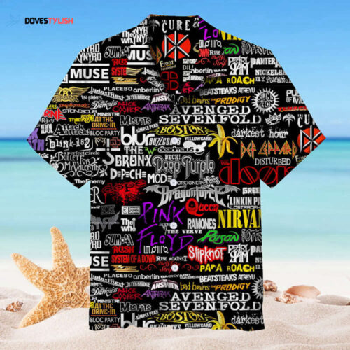 Rock Band Hawaiian Shirt: Vibrant & Stylish Apparel for Music Lovers