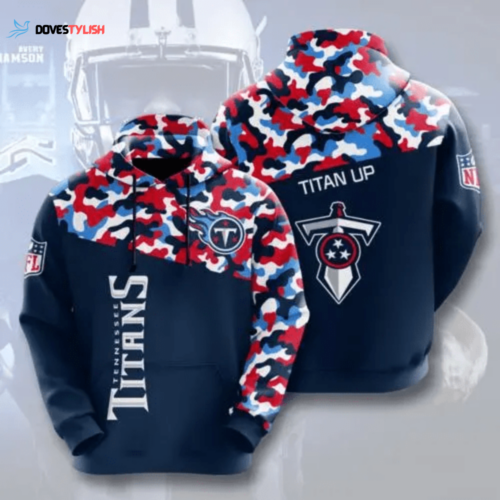 Show Your Team Spirit with Tennessee Titans All Over Print Hoodie – NFL Sports Shirt