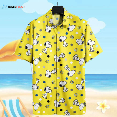 Milwaukee Brewers Snoopy Tropical Aloha Shirt Set: Men Women Kids
