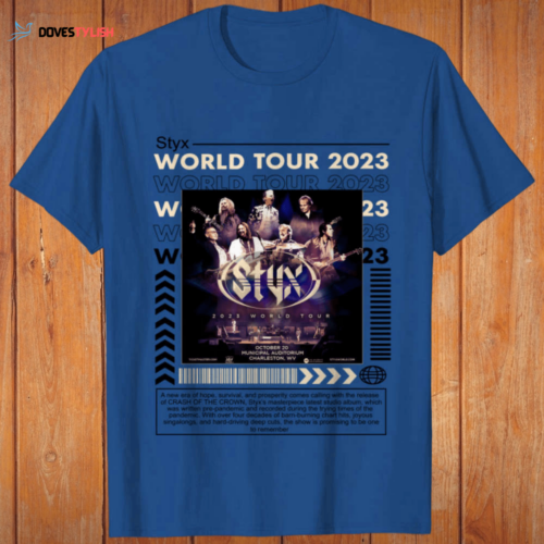 Styxs Music Shirt – Official World Tour 2023 Concert Merch