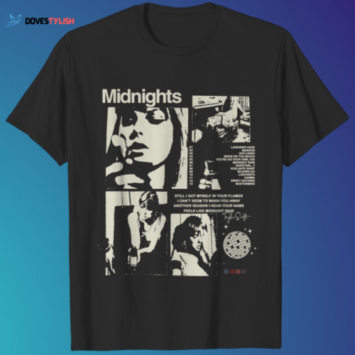 Taylor Midnight Music: Midnights Album 2023 T-Shirt