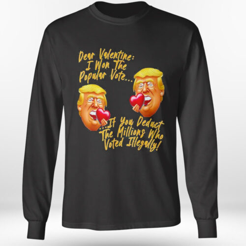 Trump 2024 Ladies T-shirt: Happy Valentines Day Gift for Cool Trump Supporters