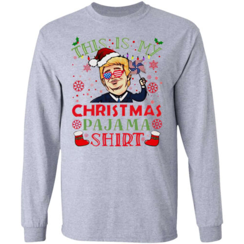 Trump Christmas Pajama Sweatshirt: Festive & Comfy Apparel