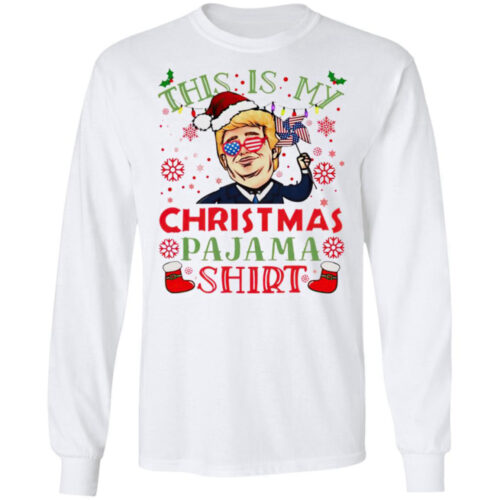Trump Christmas Pajama Sweatshirt: Festive & Comfy Apparel