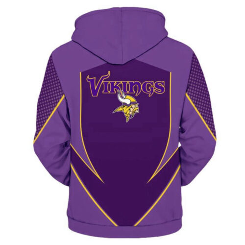 Minnesota Vikings 3D Hoodie Sweatshirt: Custom NFL Football Jacket