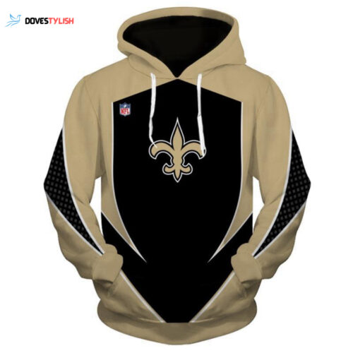 NFL New Orleans Saints 3D Hoodie Sweatshirt – Hot Sale Custom Jacket Pullover