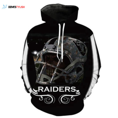 Oakland Raiders 3D Hoodie: NFL Sweatshirt Jacket for Ultimate Fans