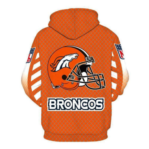 Shop Stylish 3D Denver Broncos NFL Hoodies – Sweatshirt Jacket Pullover
