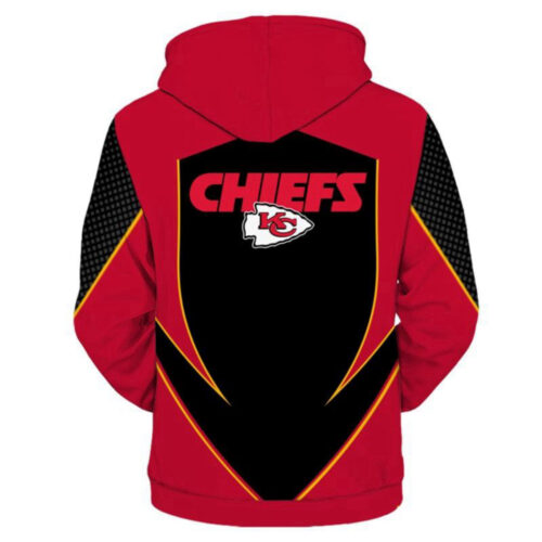 Stylish Kansas City Chiefs 3D Hoodie Sweatshirt – Custom NFL Football Jacket
