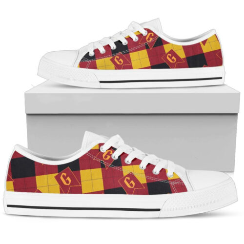 Harry Potter Gryffindor Shoes Custom Low Top Sneakers, Gift For Men Women