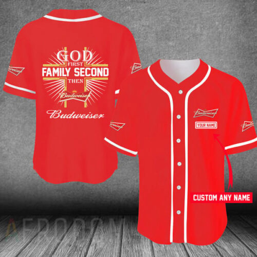 Custom Easter Sunday Budweiser Baseball Jersey – Personalized & Stylish
