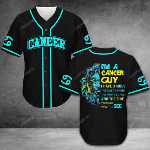 Cancer Guy Baseball Jersey: Stylish & Cancer Awareness-Inspired Apparel