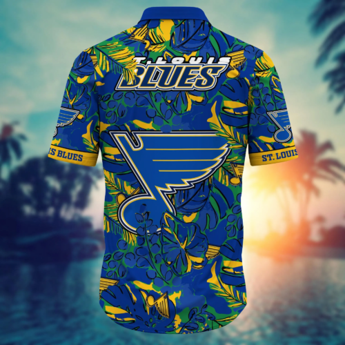 St. Louis Blues NHL Flower Hawaii Shirt   For Fans, Summer Football Shirts