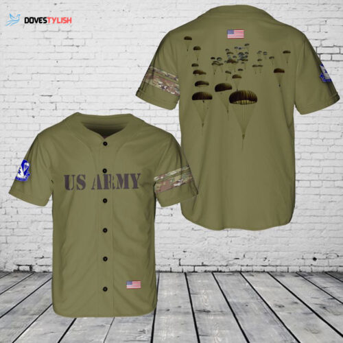 507th PIR Parachute Baseball Jersey – Unique Gift for US Army Paratroopers