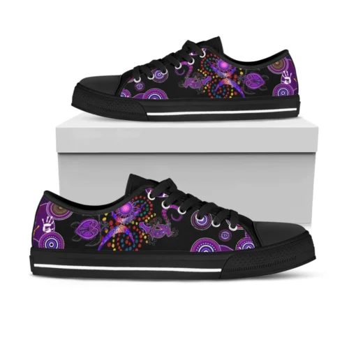 Aboriginal Naidoc Week 2021 Best Purple Turtle Lizard Low Top Shoes For Men Women