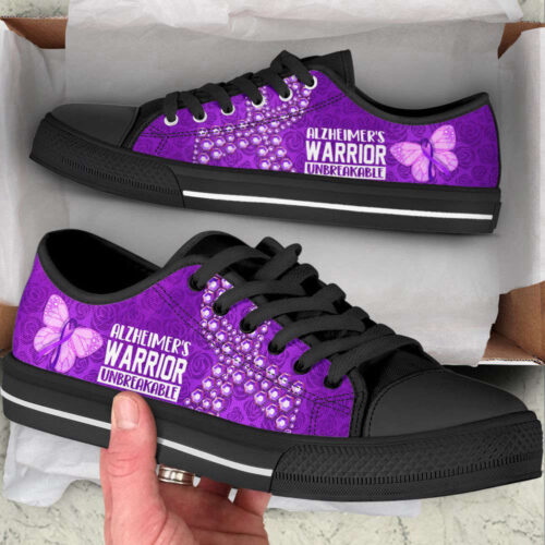 Brain Cancer Low Top Shoes Warrior Canvas Shoes For Men And Women