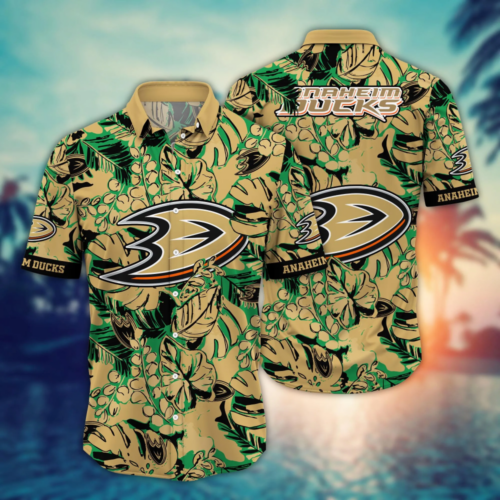 Anaheim Ducks NHL Flower Hawaii Shirt  For Fans, Summer Football Shirts