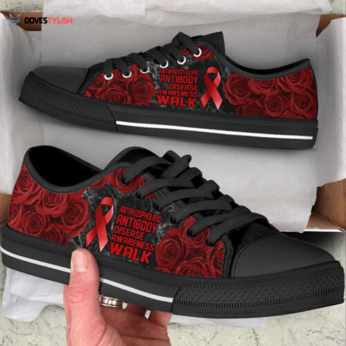 Antiphospholipid Antibody Disease Low Top Shoes Awareness Walk Canvas Shoes For Men And Women