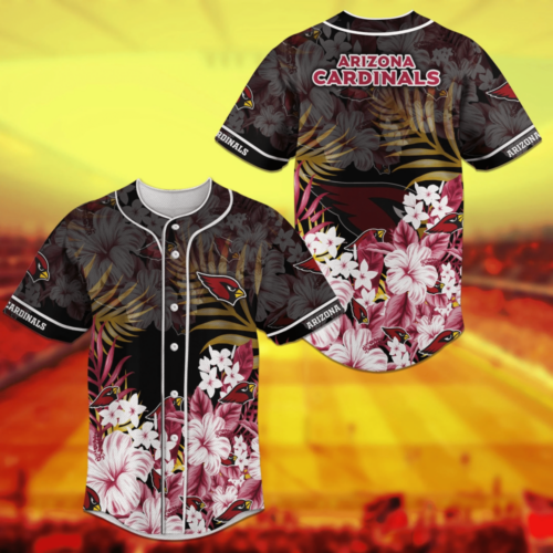 Arizona Cardinals Fan Gear NFL Baseball Jersey Shirt  For Men Women