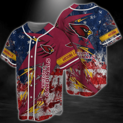 Arizona Cardinals NFL Baseball Jersey Shirt For Fans