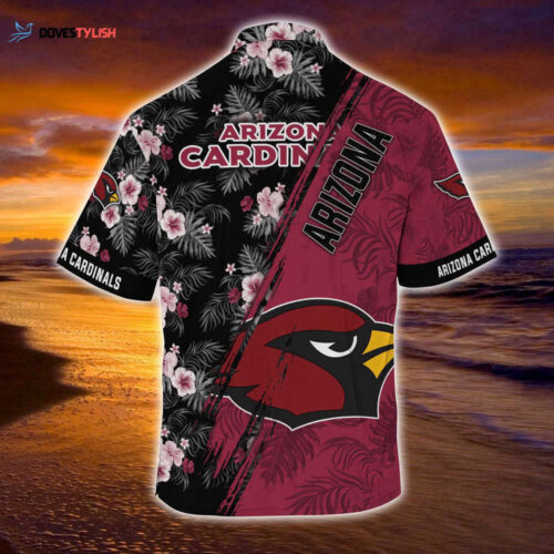 Arizona Cardinals NFL-Summer Hawaii Shirt Mickey And Floral Pattern For Sports Fans