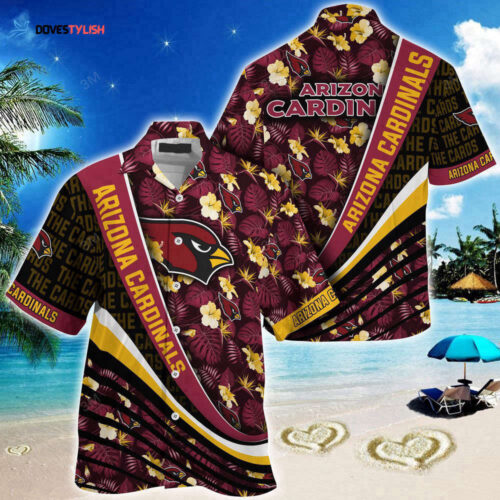 Arizona Cardinals NFL-Summer Hawaii Shirt With Tropical Flower Pattern For Fans