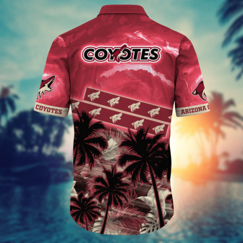 Arizona Coyotes NHL Flower Hawaii Shirt And Tshirt For Fans, Summer Football Shirts