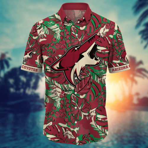 Arizona Coyotes NHL Flower Hawaii Shirt And Tshirt For Fans, Summer Football Shirts