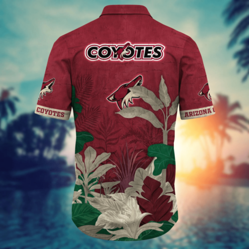 Arizona Coyotes NHL Flower Hawaii Shirt  For Fans, Summer Football Shirts