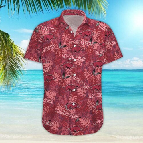 Arkansas Razorbacks Hawaiian Aloha Shirt   For Men And Women